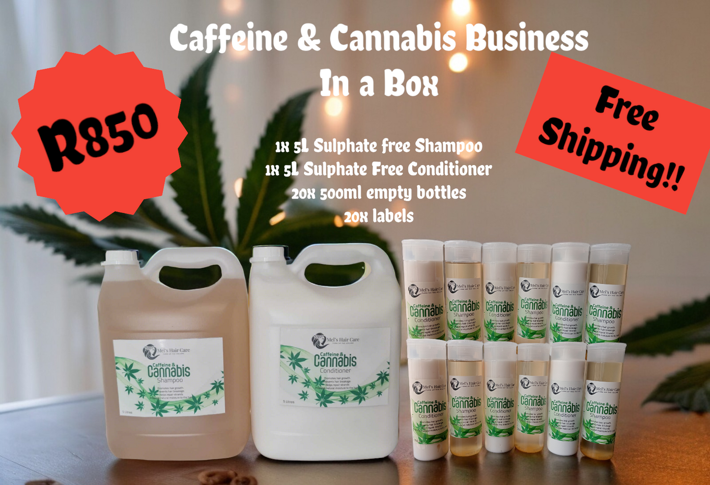 5L Caffeine and Cannabis business in a box