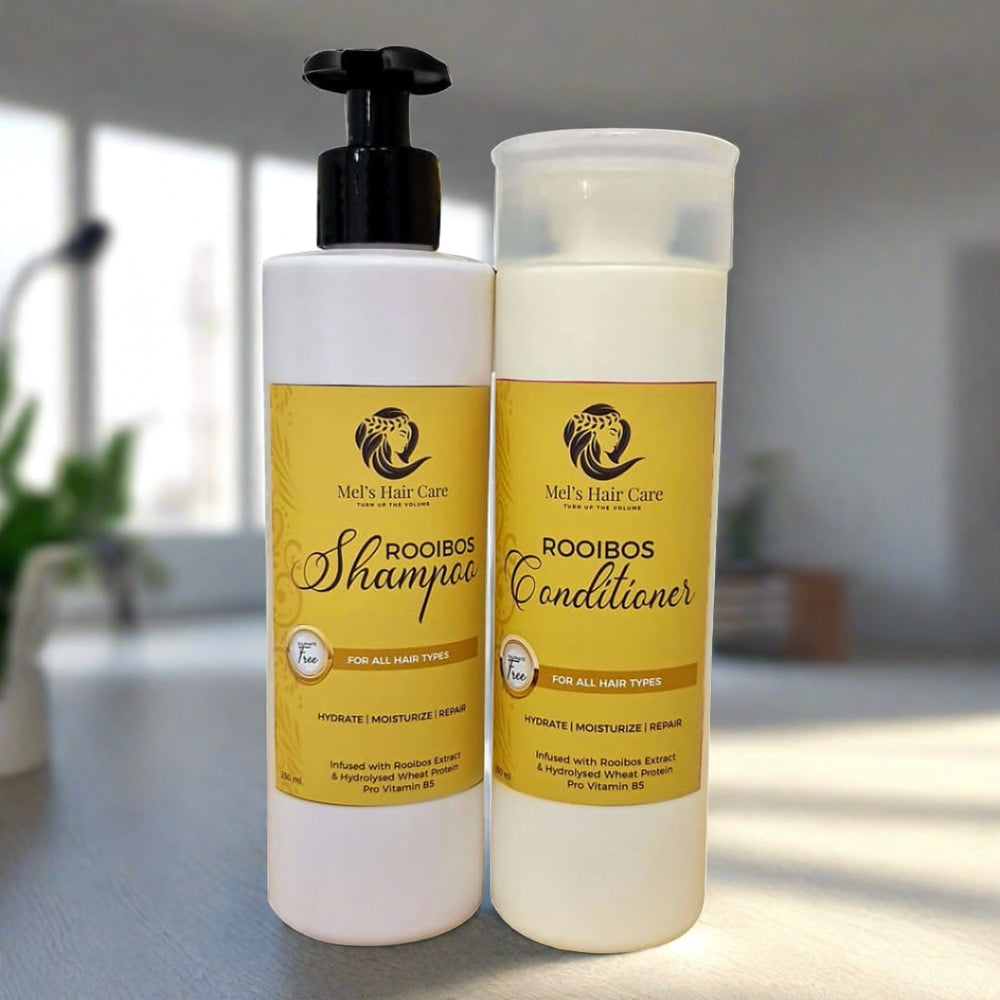 Rooibos Shampoo and Conditioner – Mels Hair Care